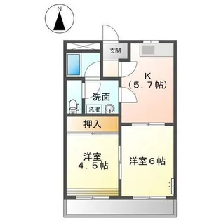 ダンサプリメーロ【2階】の間取り