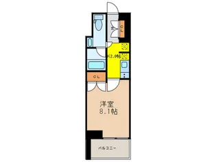 ライオンズフォーシア清澄白河【9階】の間取り