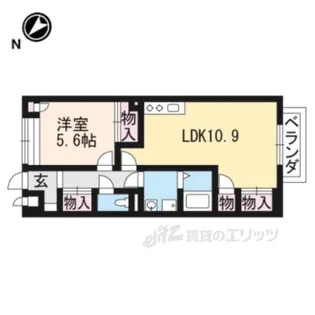 メゾンソレイユ【2階】の間取り