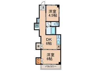 蒲田フラワーマンションB棟【9階】の間取り