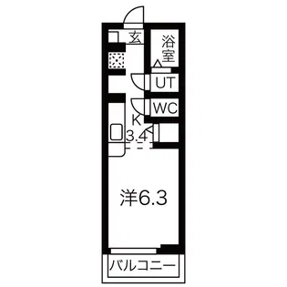 アヴニール【1階】の間取り