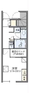 レオパレスGlanz本郷【1階】の間取り