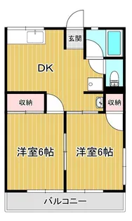 リバーサイド B【2階】の間取り