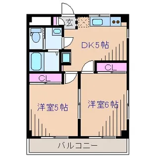 グローリーハイツ【1階】の間取り