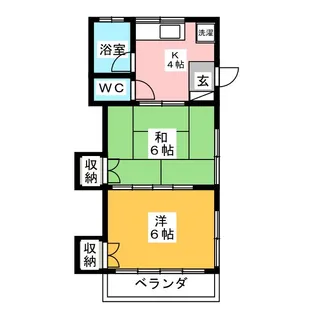 常盤荘【2階】の間取り