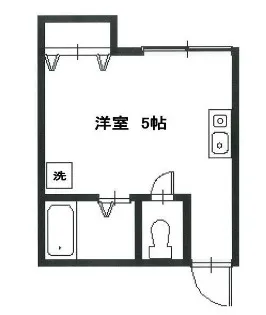 第7Z西村ビル【4階】の間取り