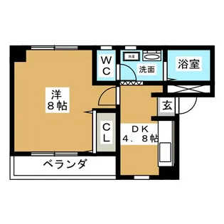 メゾンフローレン【1階】の間取り