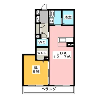 グランド・コスモV【1階】の間取り