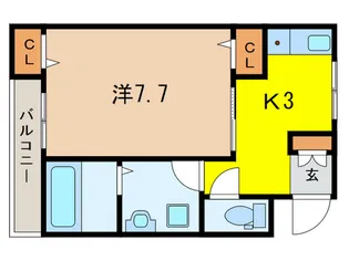clochette西宮【3階】の間取り