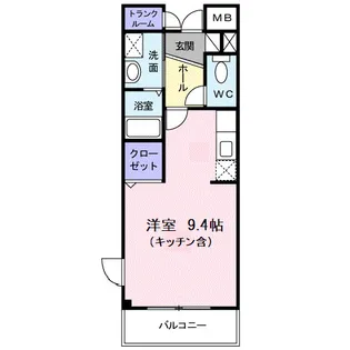 オーブソレイユ【2階】の間取り