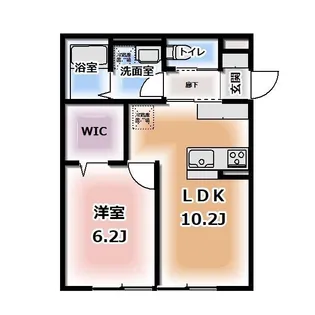 Komorebi Garden中田本町B【1階】の間取り