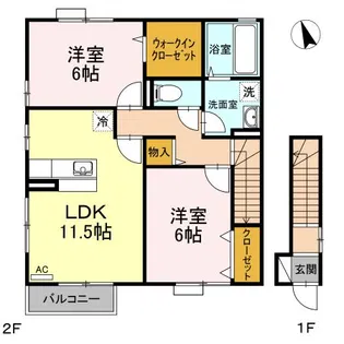 ラフィーネ【1階】の間取り