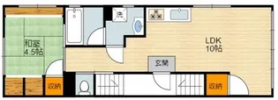 ボヌール・潮路【2階】の間取り