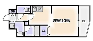 KDXレジデンス難波南【13階】の間取り
