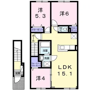 プルミエ I【2階】の間取り