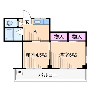黒川コーポ【2階】の間取り