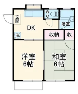 シェモア城山【2階】の間取り