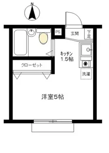 ホワイトハイツ【1階】の間取り