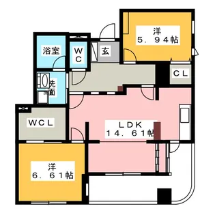 Palazzo VITA【4階】の間取り