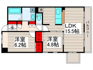 (仮)ヴェステヒュール西新井【4階】の間取り