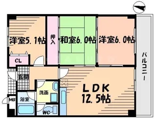 アムール千里【2階】の間取り
