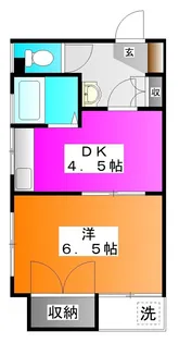 川口屋コーポ【3階】の間取り
