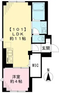 R shirokane アールシロカネ【1階】の間取り