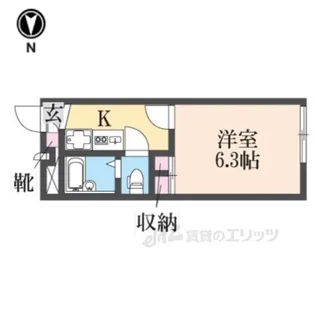 レオパレスアーデル1【1階】の間取り