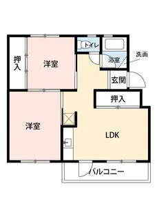 公社賃貸SMALIO 下田部【5階】の間取り