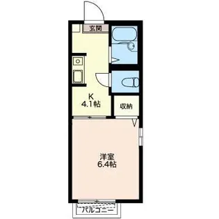 エステート【1階】の間取り