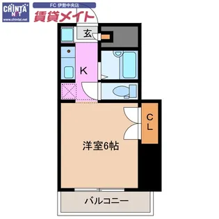 エステートピア岩渕【1階】の間取り