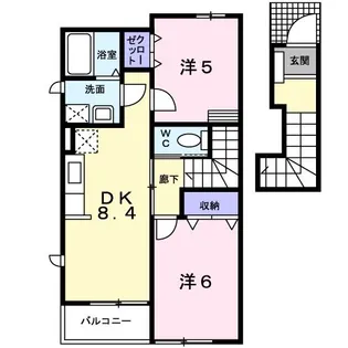 エポックII【2階】の間取り