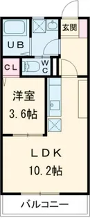 リベルテひかり【1階】の間取り