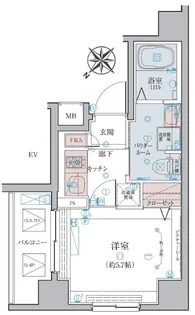 リヴシティ横濱蒔田ステーションアリーナ【3階】の間取り