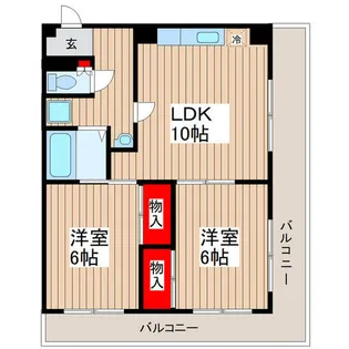 ホワイトコートIII【8階】の間取り