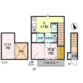 コーポSAKASHITA【2階】の間取り
