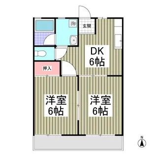 福田マンション【2階】の間取り