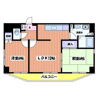 シャトー・ド・ピエール【5階】の間取り