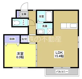 ルミナスコートB【1階】の間取り
