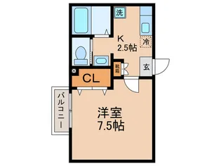 テラス鷹番【1階】の間取り
