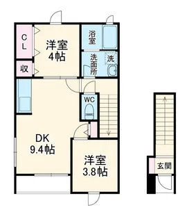 グレイスK【2階】の間取り