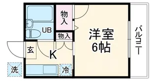 カメリアハイツ千葉【1階】の間取り