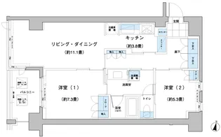 ガーデニエール砧レジデンス【10階】の間取り
