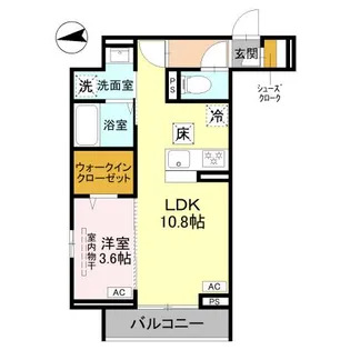D-Sereno大和田N【1階】の間取り