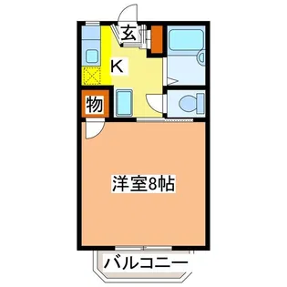 サンヒルズA棟【1階】の間取り