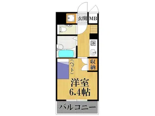レジェンダリー武庫川【4階】の間取り