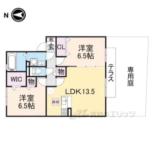 プレジール【1階】の間取り