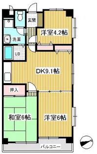 学園サンパール【1階】の間取り