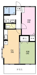 ザ・ガーデン【1階】の間取り