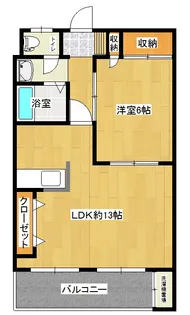 国領コーポラス 204号室【2階】の間取り